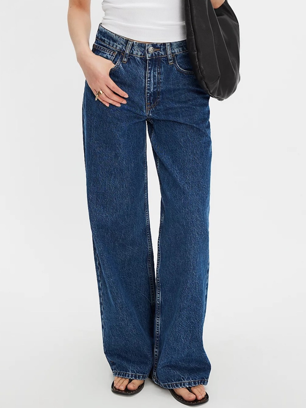 Free People X Dala Sling Denim Jeans NWT - Picture 2 of 4